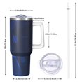 thumbnail image 2 of 40oz Tumbler with Handle and Straw, Vacuum Insulated Stainless Steel Travel Mug, Fits Car Cup Holder, Abstract Colorful Print, 2 of 6