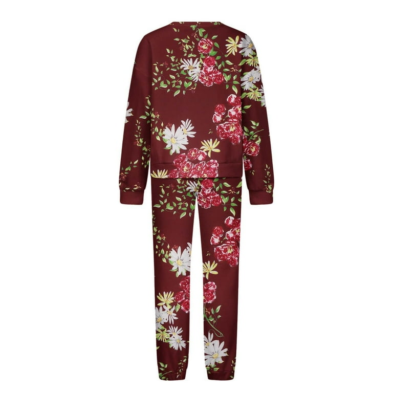 RQYYD Sweatsuits for Women Set 2 Piece Jogging Suit Long Sleeve