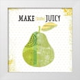 thumbnail image 1 of JMB Designs 26x26 White Modern Wood Framed Museum Art Print Titled - Make Life Juicy, 1 of 4