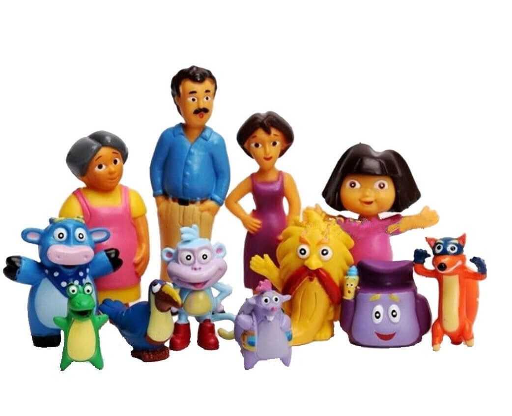 12c Pcs Dora Figure for Dora Birthday Theme Party Cake. Dora, Boots