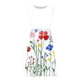 thumbnail image 5 of Yievot Summer Dresses for Women Casual Sleeveless Midi Dress Pleated Flowy Tshirt Sundress Floral Print Cute Dress, 5 of 6