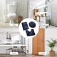 thumbnail image 4 of Juego de 3 alfombras de baño gruesas, alfombra de baño en liquidación + tapete de contorno + funda para asiento de inodoro, alfombras de baño de microfibra súper largas y suaves, absorbentes de agua, 4 of 6