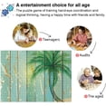 thumbnail image 4 of FREEAMG Old Color Coconut Tree on Wooden Texture 1000 Piece Jigsaw Puzzle, Wall Artwork Puzzle Games for Adults Teens 29.5" L X 19.7" W, 4 of 7