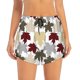 thumbnail image 2 of Balery maple leaves Pantalones cortos deportivos para mujer con forro y dos bolsillos, elásticos, para entrenamiento, gimnasio, yoga-XX-Large, 2 of 7
