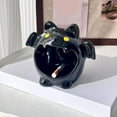 thumbnail image 5 of XIANXIAN Halloween Ceramic Bat Candlestick Holder Decor, Funny Halloween Bat Candlestick Decoration, Bat Shaped Candy Bowl, Ashtray, Novelty Ornament Design for Tabletop​​, 5 of 9