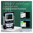 thumbnail image 2 of DS0120M 320x240 2.4 Inch TFT Color Screen Digital Oscilloscope 120MHz Bandwidth 500MSa/s Sampling Rate Professional Tool ,Professional Designed, 2 of 6