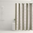thumbnail image 3 of Cortina de baño con espejo Jacquard resistente al agua y al moho, duradera y con ganchos(2#), 3 of 5