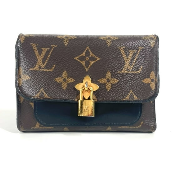 Pre-Owned LOUIS VUITTON M62578 Monogram Portefeuille Flower Compact Wallet Tri-fold... (Fair)