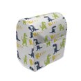thumbnail image 1 of Dinosaur Party Stand Mixer Cover, Happy Cartoon Dino Reptile Rrrr Text on Plain Pattern, Kitchen Appliance Organizer Bag Cover with Pockets, 5 Quarts, Multicolor, by Ambesonne, 1 of 4