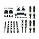 thumbnail image 2 of Kit de repuestos para coche RC 1:12: componentes de fijación para amortiguadores delanteros y traseros (MN82) Negro, 2 of 9