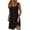 Black, variant on Summer Fashion Sun Dresses for Womens 2025 Plus Size Casual Solid Color Sleeveless Button V-Neck Dress