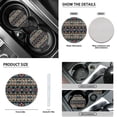 thumbnail image 5 of Renewold Car Seat Cover Full Set for Women Men, with Cup Coasters Steering Wheel Protector Handbrake Gear Shift Knob Headrest Cover Auto Decor, Set of 11, Southwest American Tribal Dark Blue Red, 5 of 7