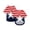 B002- Navy, variant on Dog Sweatshirts for Small Dogs, Breathable Fade-Resistant Fabric, Red White Blue Print, 1 Set, Casual Holiday Apparel