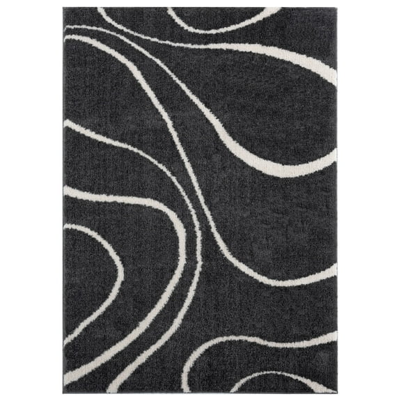 United Weavers Celestial Raziel Contemporary Abstract Area Rug, White, 7'10" x 10'6"