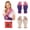 Multicolor-2, variant on COOPLUS 2 Pairs Women's Winter Gloves Warm Cutout Touch Screen Thermal Stretchy Knitted Gloves for Cold Weather