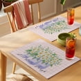thumbnail image 4 of Placemat Set of 4 Daisy Floral on Bottle Placemats for Dining Table Pink Buffalo Plaid Live Love Life Washable Table Mats for Kitchen and Party Decor Indoor & Outdoor Use, 4 of 8
