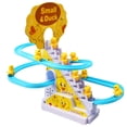 thumbnail image 2 of Pato eléctrico para niños que sube escaleras, vagón de ferrocarril, pequeño pato amarillo, tobogán eléctrico, música, iluminación, juguetes educativos, 2 of 5