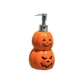 thumbnail image 4 of Dispensador de jabón recargable de vinilo, botella con bomba manual, botella con bomba de loción, forma de calabaza, duradero para baño, cocina, hotel, 4 of 9