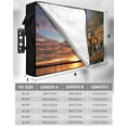 thumbnail image 7 of Outdoor TV Cover 48 to 50 Inch Weatherproof, Fall Forest Rustic Deer Waterproof TV Screen Protector for Outside Decor with Zipper and Pocket 48"L x 30"H , Nature Creeks Rock, 7 of 7