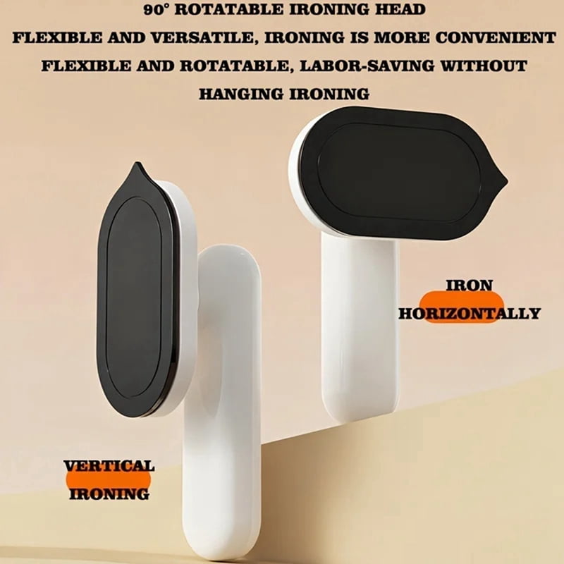 Portable Cordless Steam Iron, Foldable Electric Mini Travel Steamer with Digital Display