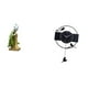 thumbnail image 1 of Reloj de pared con estatua de , figura de escritorio, reloj de pared con pájaro, reloj colgante, reloj decorativo de acrílico negro, reloj de, 1 of 8
