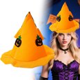 thumbnail image 2 of Kids Halloween Witch Hat With Pumpkin Accessory For Dress Up Party Pretend Play, 2 of 9