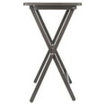 thumbnail image 5 of Winsome Alex 2-Piece Single Foldable Snack Tables, Oyster Gray Finish, 5 of 5