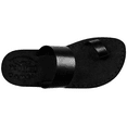thumbnail image 5 of Holy Land Market Men/Women Biblical Jesus Leather/Suede Sandals/Slides From Jerusalem (Black Suede III) (48 M EU), 5 of 7