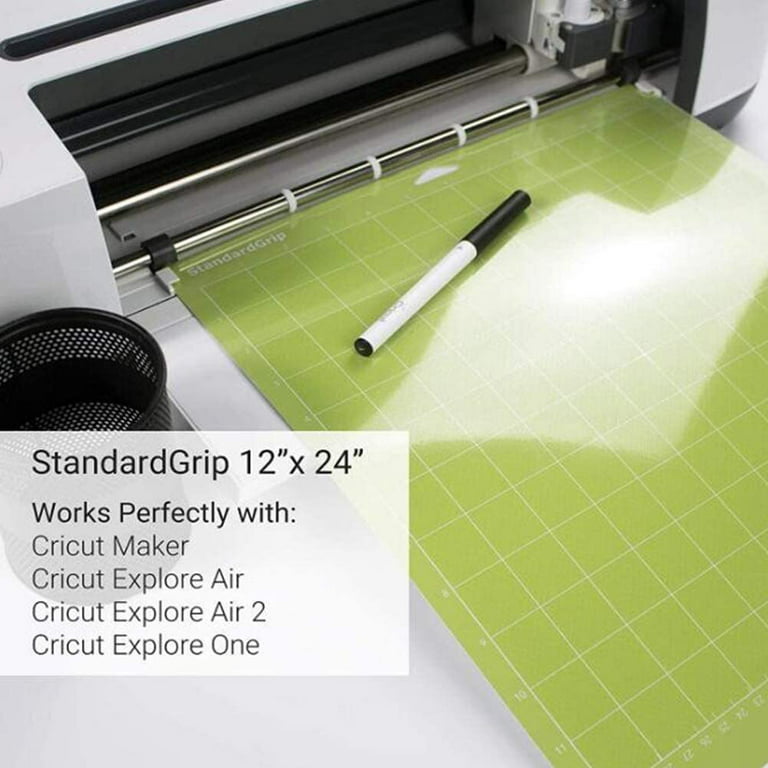 Monicut 12x24 Cutting Mat for Cricut Explore One/Air/Air 2/Maker(Standardgrip, 3 Pack) Adhesive Non-Slip Flexible Square