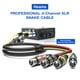 thumbnail image 2 of Snake Cable Heams XLR Professional de 4 canales, 3 pies, paquete de 2, 2 of 7