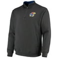 thumbnail image 2 of Men's Colosseum Charcoal Kansas Jayhawks Tortugas Logo Quarter-Zip Jacket, 2 of 3