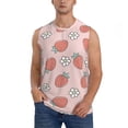thumbnail image 2 of Picia Strawberry And Flowers mens Cotton Tank Undershirts , Moisture-wicking Ribbed Tanks, Lightweight Cotton Tank Undershirts-X-Large, 2 of 8