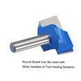 thumbnail image 4 of Unique Bargains 32mm Dia 8mm Shank Bottom Cleaning Router Bit 2 Flutes Carbide Tipped Cutter Uncoated for Woodworking, 4 of 5