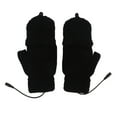 thumbnail image 2 of Guantes calefactores USB, calentadores de doble cara, dedo completo, medio sin dedos, guantes calentadores de manos para ciclismo, color negro, 2 of 8