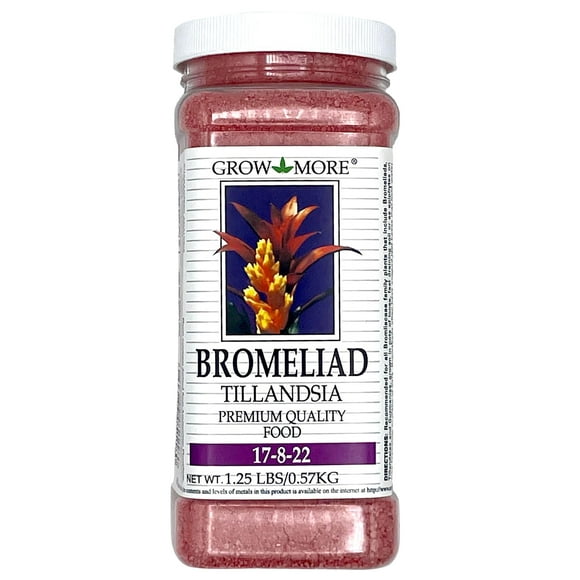 Grow More 5118 Bromeliad Tillandsia Food 17-8-22, 1.25-Pound