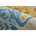 thumbnail image 3 of 4' X 6' Ivory Yellow And Blue Wool Abstract Tufted Handmade Stain Resistant Area Rug, 3 of 10