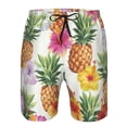 thumbnail image 3 of Goofa Hawaiian Pineappl Printed Mens Swim Trunks Summer Quick Dry Short Beach Swimwear Bathing Suits-X-Large, 3 of 9