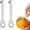 Silver, variant on HWHCGZ 2 Pack Stainless Steel Orange Peeler Tool – Multi-Functional Citrus Peeler, Fruit Peeler & Peel Skin Remover for Oranges, Grapefruits,Silver