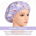 thumbnail image 6 of 2-Pack Kids Cartoon Shower Cap Reusable Double Layer Waterproof Bath Hat for Toddlers and Children Hair Washing, 6 of 7