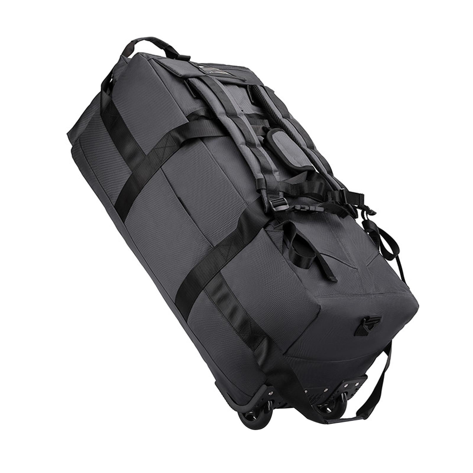 LeeQinersw Duffel Bag with Wheels Backpack for Business Trip Camping Storage Bag Sports Gray