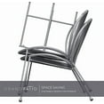 thumbnail image 4 of Grand Patio Outdoor Acapulco 3-Pc Steel Low Seat Lounge Bistro Set, Open Weave Wicker Small Seating Set with Reclined Back for Balcony, Patio, Pool, Garden, Backyard, Cool Grey, 4 of 8