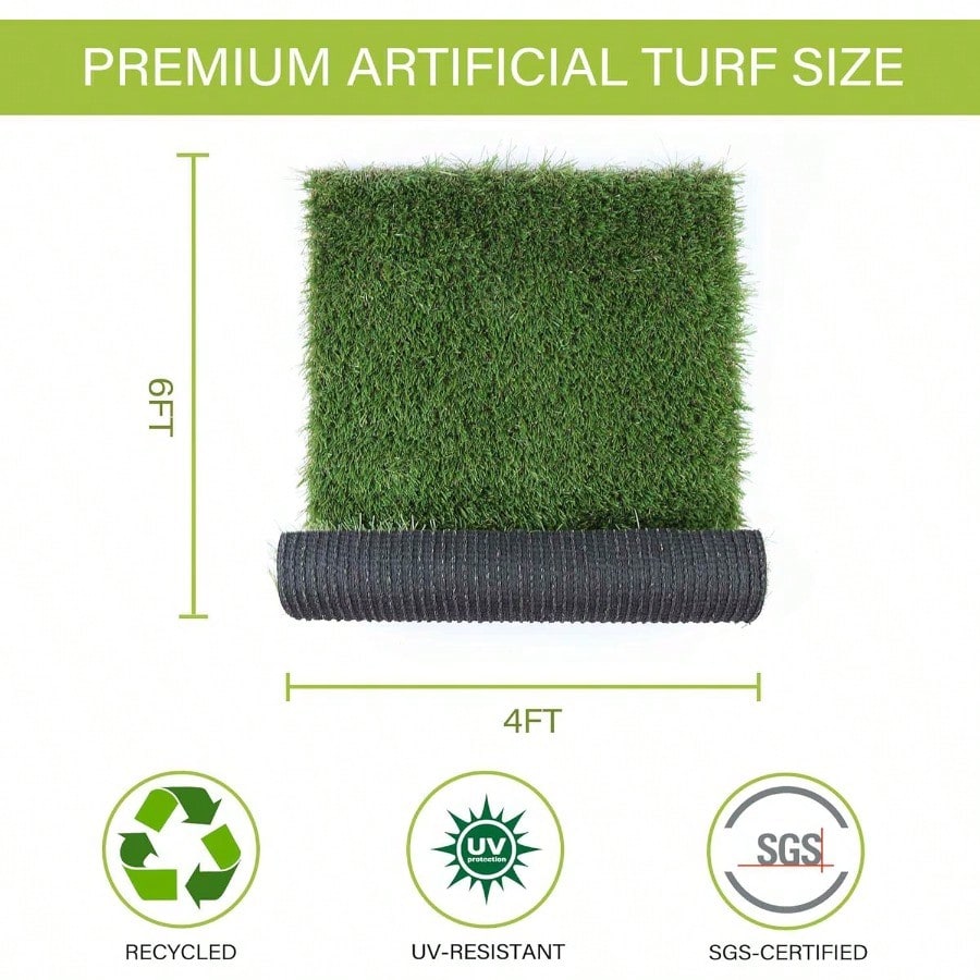 Artificial Grass for Dogs, Dog Pee Grass, Fake Grass for Dogs Potty Training, 4x6ft Extra Large Turf Grass, Reusable Puppy Wee Wee Pads, Dog Supplies, Indoor Outdoor