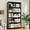 Black, variant on 55" Tall Metal Bookcase,Heavy Duty Bookcases with Doors,Sturdy Modern Book Shelf with Cabinet,Industrial Display Book Case for Living Room,Office,Bedroom,White