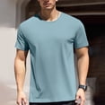 thumbnail image 1 of Men Women Short Sleeve Summer Ice Silk Grid Mesh Breathable Casual Muscle Tops for Sports, 1 of 4