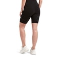 thumbnail image 2 of Hue Women's High Waist Blackout Cotton Bike Shorts, Assorted Hosiery, Black, X-Large US, 2 of 4