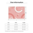 thumbnail image 4 of YFYANG Lightweight Warm Flannel Blanket, Pink Geometric Pattern Throw Blanket for Bed, Sofa, Travel, Camping, 40"x30", 4 of 7