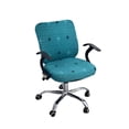 thumbnail image 1 of MasteelfCA Armchair Slipcover Simple Pattern Removable Split Type Stretch Computer Office Chair Cover Protector (Peacock Blue Chairback Cover with Seat Cover）, 1 of 7