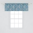 thumbnail image 2 of Ambesonne Ethnic Valance Pack of 2, Tribal Blue Monochrome Boho, 54"X18", Pale Grey Azure Blue, 2 of 2