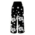 thumbnail image 4 of Honeeladyy Work Pants for Women,Women's Comfortable Printed High Waist Leisure Pants Sweatpants Yoga Pants, 4 of 5