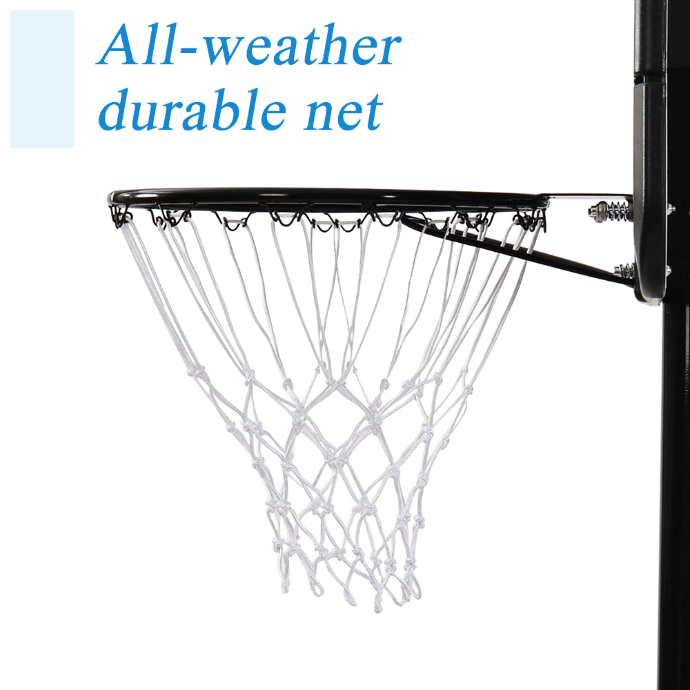 Basketball Hoop Outdoor, SEGMART 6.6ft-10ft Adjustable Basketball Hoop, Portable Basketball Hoop with Wheels, Basketball Hoop with Backboard, Outdoor Basketball Game Play Set for Adult/Teen, LLL4416 - image 2 of 10